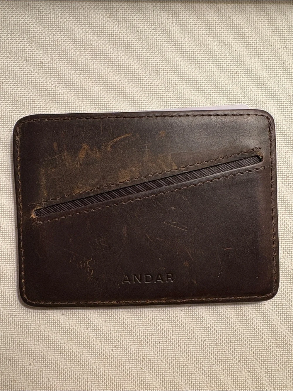 Andar - The Turner Brown Leather Card Wallet